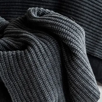 Pled pleciony grafit