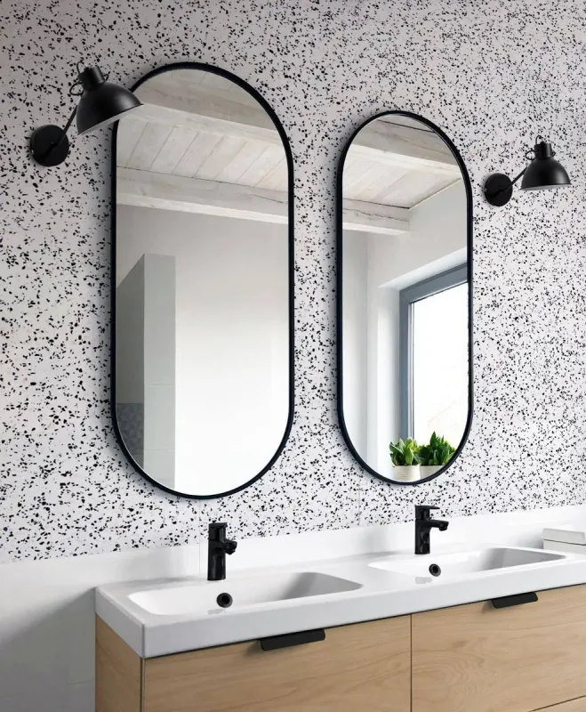 LUSTRO AMBIENT SLIM - czarna rama - foto 1