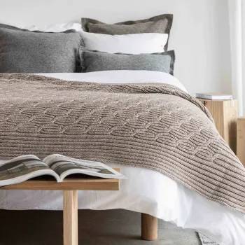 Pled ciepły warkocz