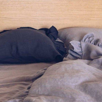 Lniana narzuta na łóżko z wypełnieniem - foto 6