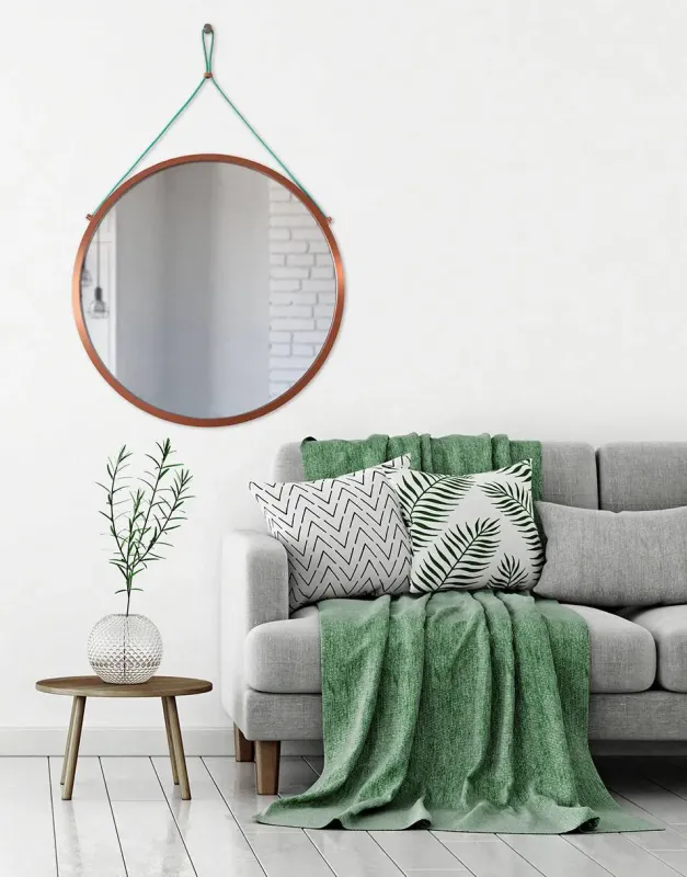 LUSTRO SCANDI POWER MINT – NA SZNURKU MIEDZIANE - foto 1